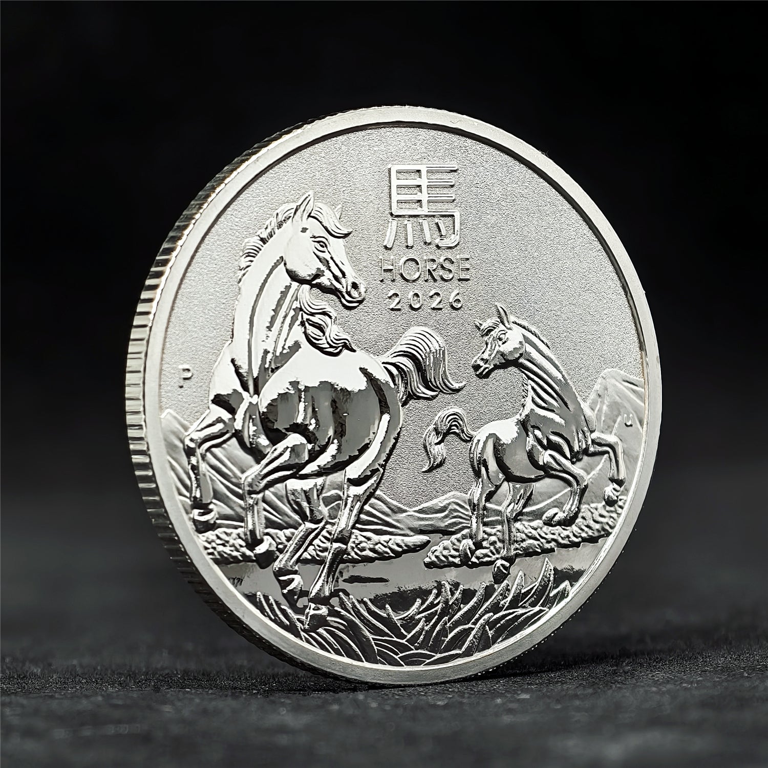 Australian Double Horse 1 oz .999 Fine Silver Coin