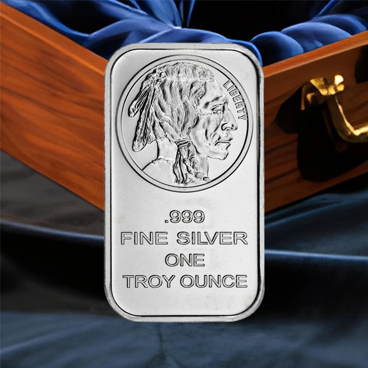 1 Troy oz Buffalo .999 Fine Silver Bar Sealed