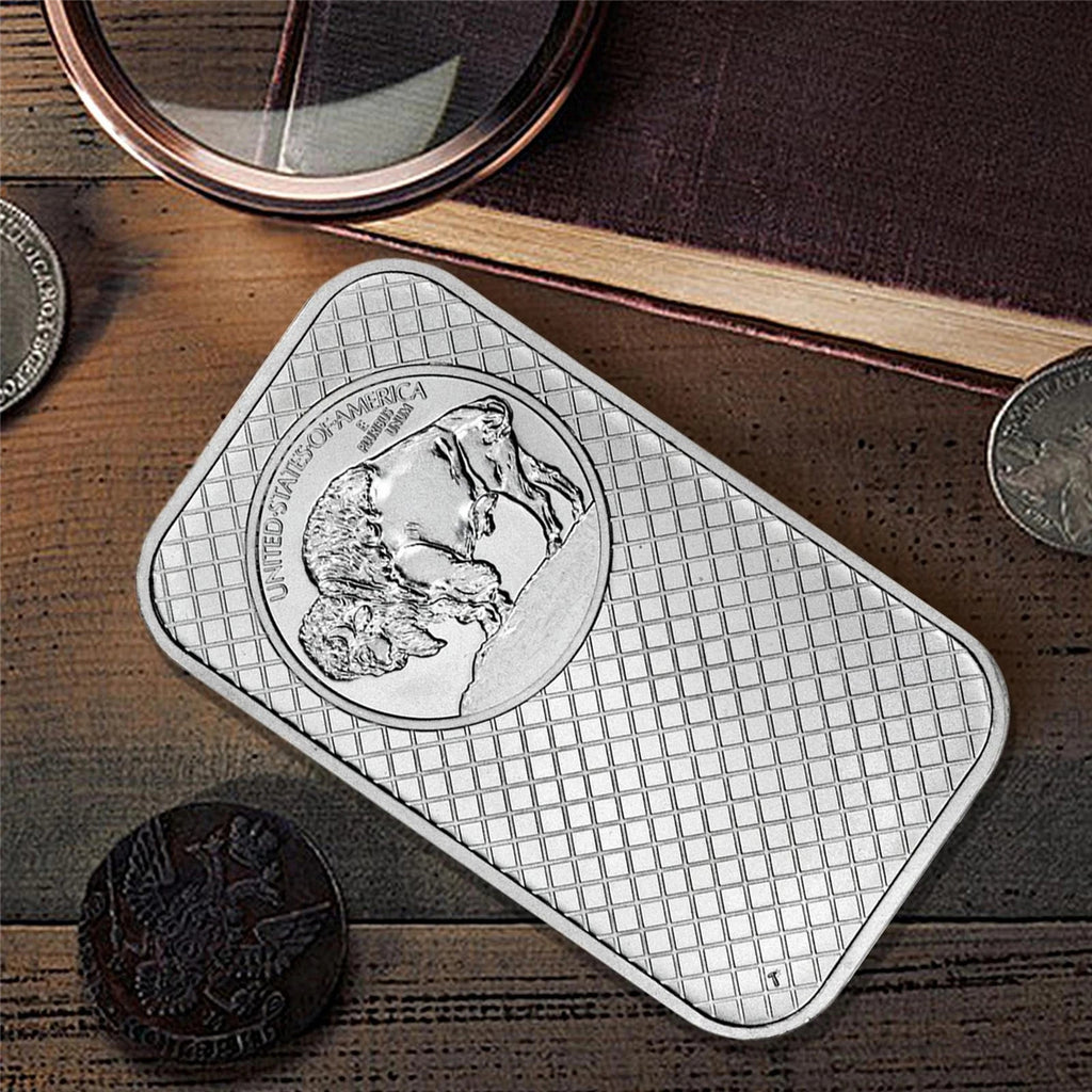 1 Troy oz Buffalo .999 Fine Silver Bar Sealed