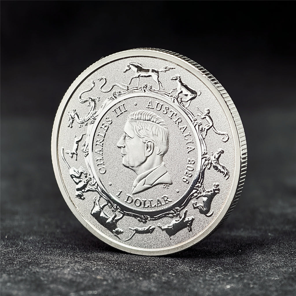 Australian Single Horse 1 oz .999 Fine Silver Coin