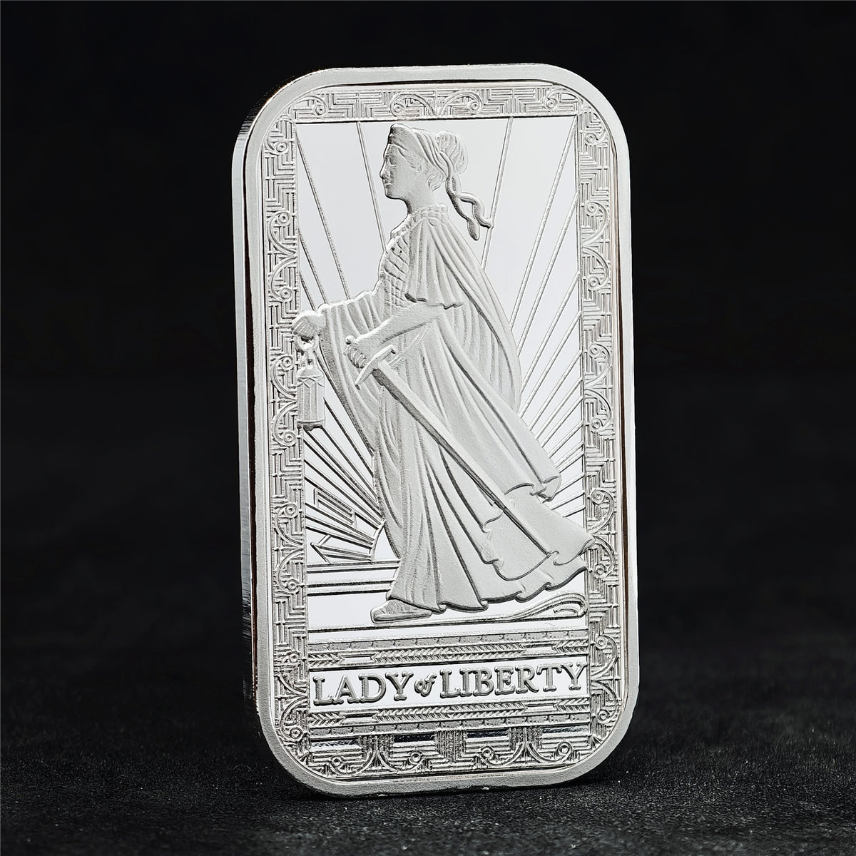 1 oz PAMP Suisse Lady of Liberty Silver Bar