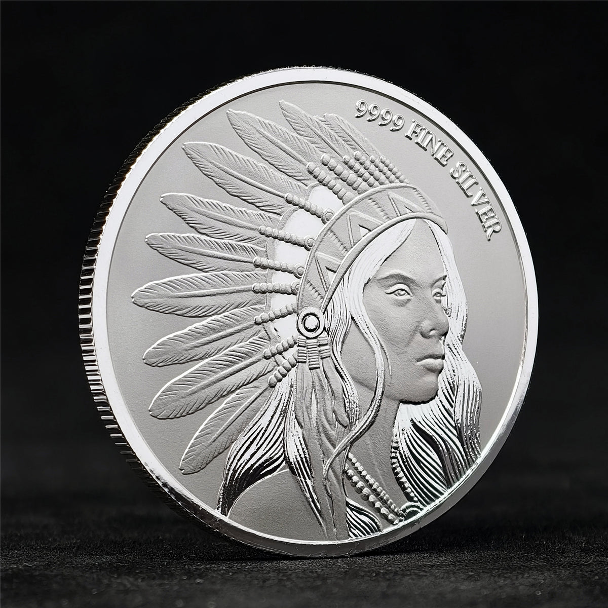 1 oz .999 Fine Silver Buffalo Girl Round [Scottsdale Mint] (BU)