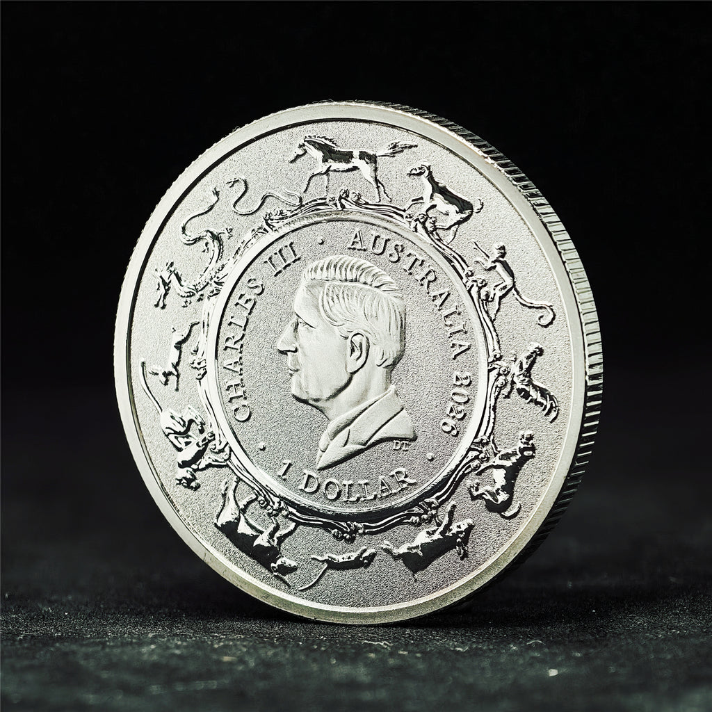 Australian Single Horse 1 oz .999 Fine Silver Coin