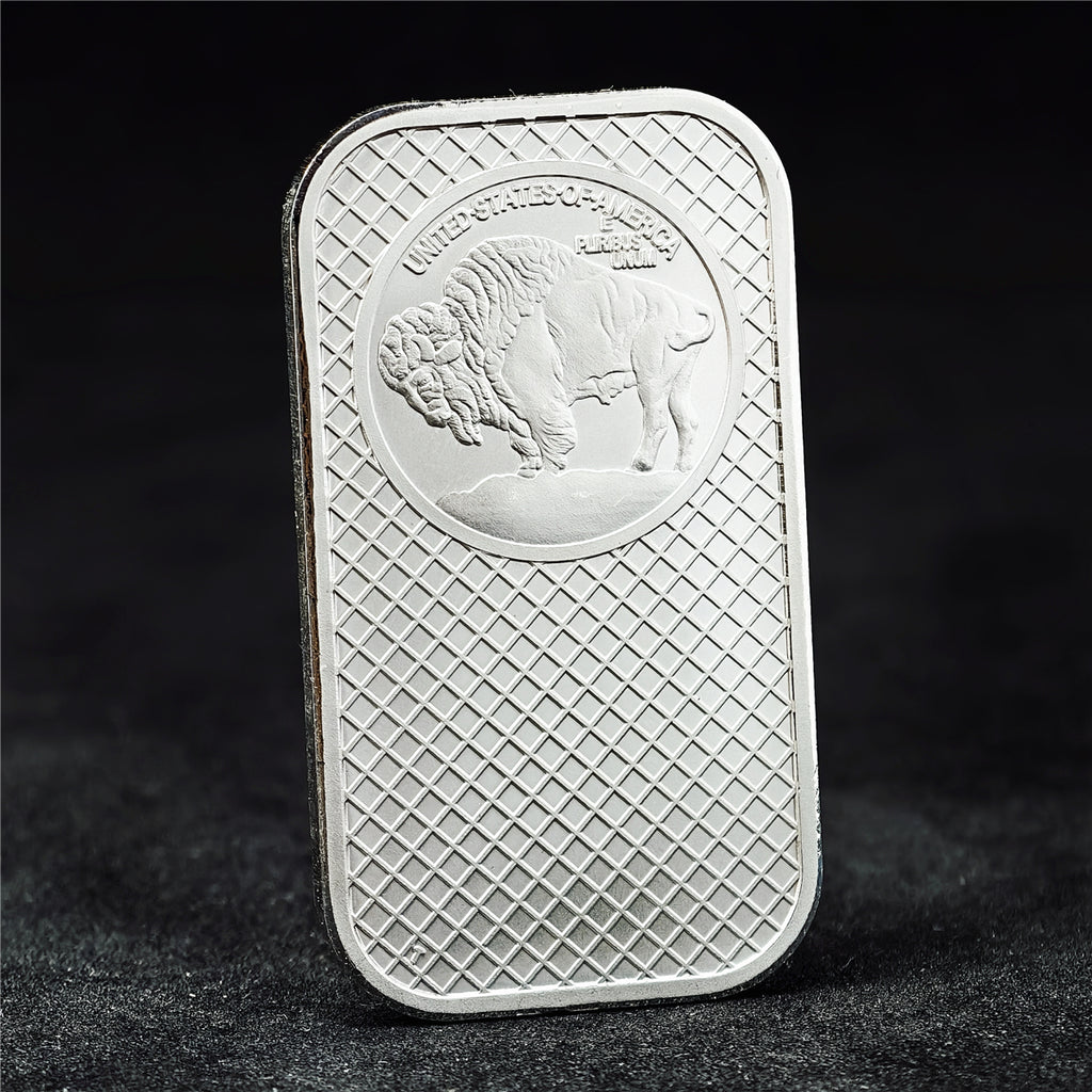 1 Troy oz Buffalo .999 Fine Silver Bar Sealed