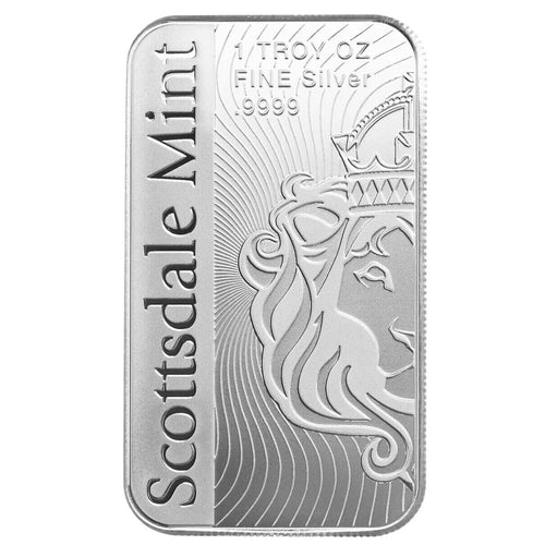1 oz .999 Fine Silver Archangel Michael Bar [Scottsdale Mint]