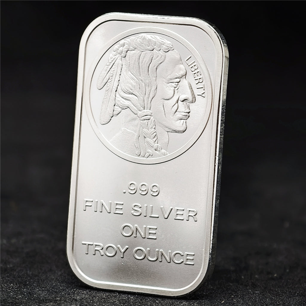 1 Troy oz Buffalo .999 Fine Silver Bar Sealed