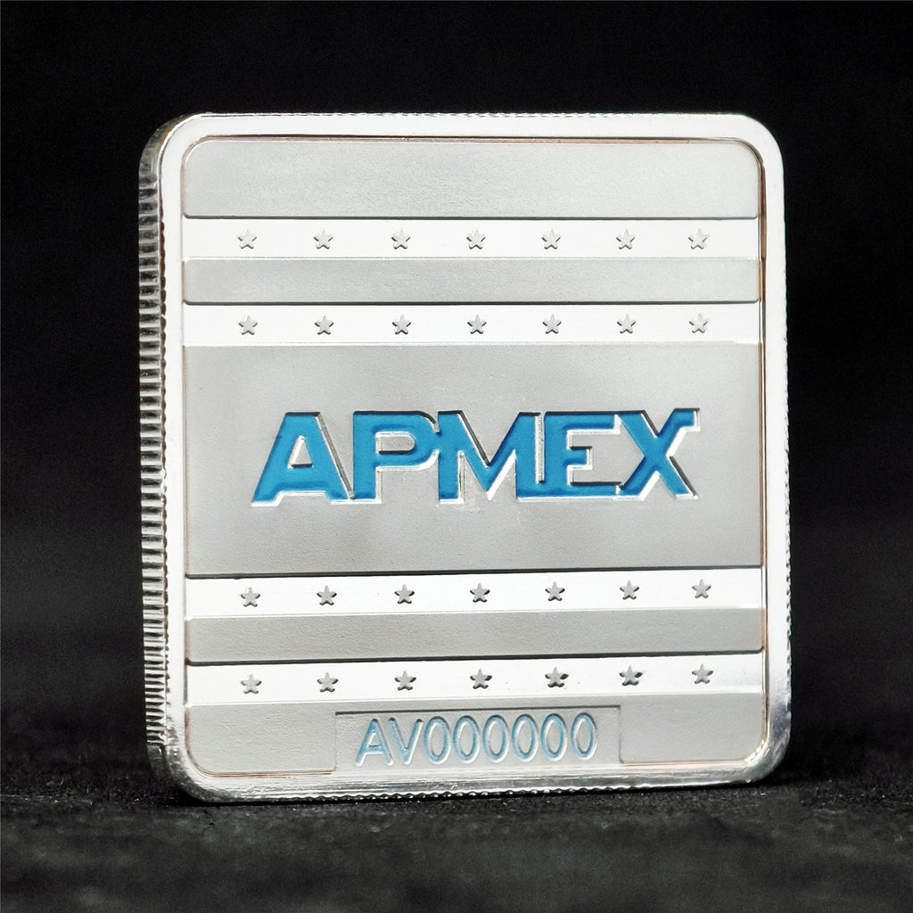 1 oz Silver Bar - APMEX (Square Series)
