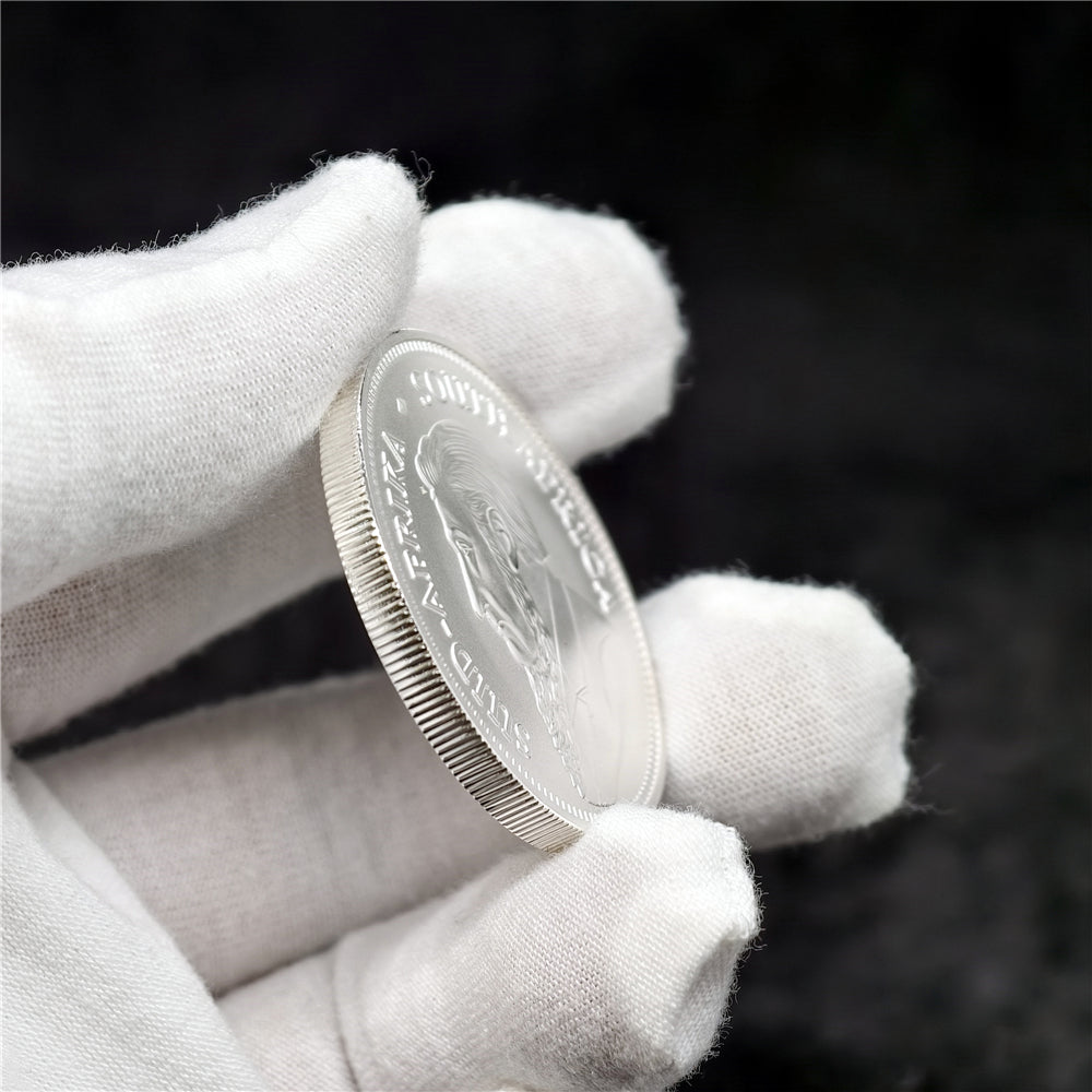 South African Silver Krugerrand 1 oz .999 Fine Silver Coin