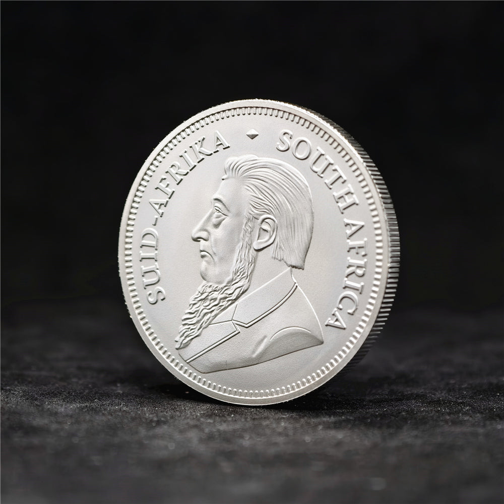 South African Silver Krugerrand 1 oz .999 Fine Silver Coin