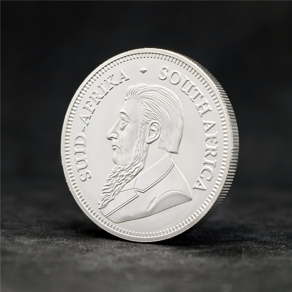 South African Silver Krugerrand 1 oz .999 Fine Silver Coin