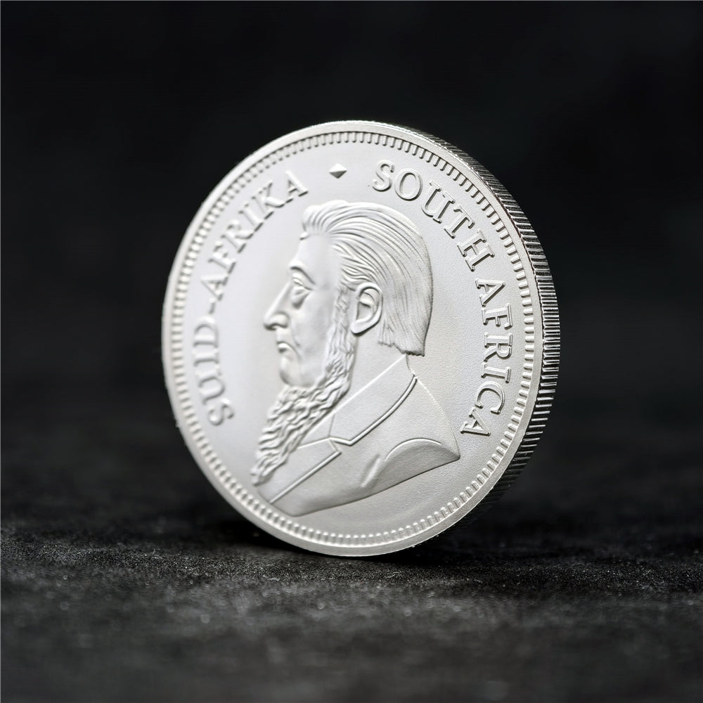 South African Silver Krugerrand 1 oz .999 Fine Silver Coin